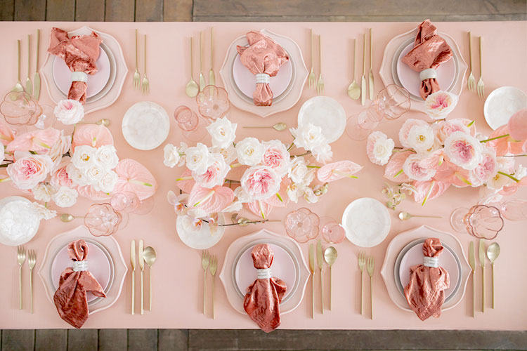結婚式 ピンクのテーブルコーディネート集 テーマカラー 花嫁ノート